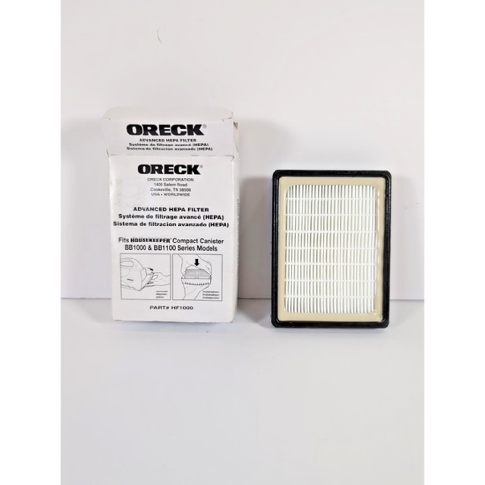 NEW Genuine Oreck Advanced Hepa Filter HF1000‎ Fits Housekeeper BB1000 & BB1100